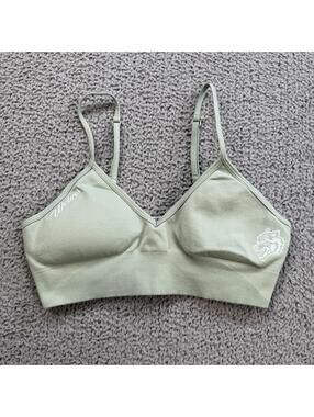 Darc Sport Wolves SHE Seamless Sports Bra S Rare 1 of 500!! Sage Green Limited